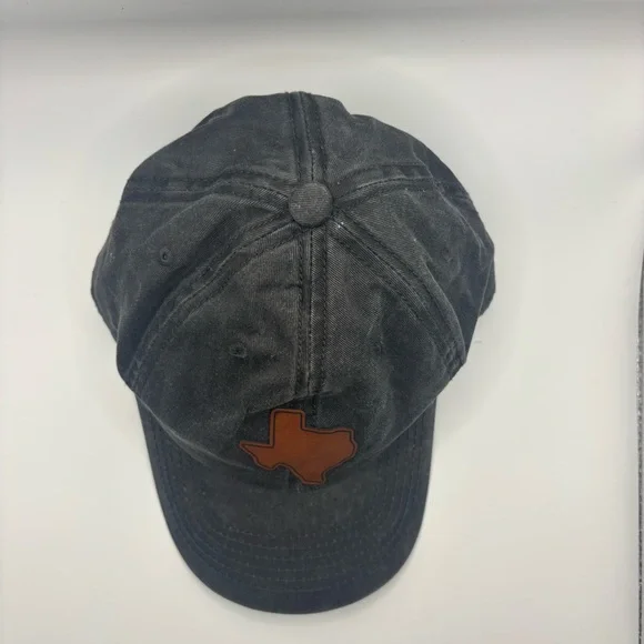 Cobra Distressed Gray Men's Cap with Brown Texas Patch - Picture 3 of 7